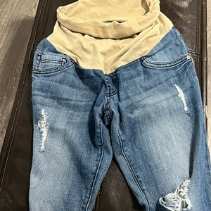 Indigo blue maternity jeans size XS